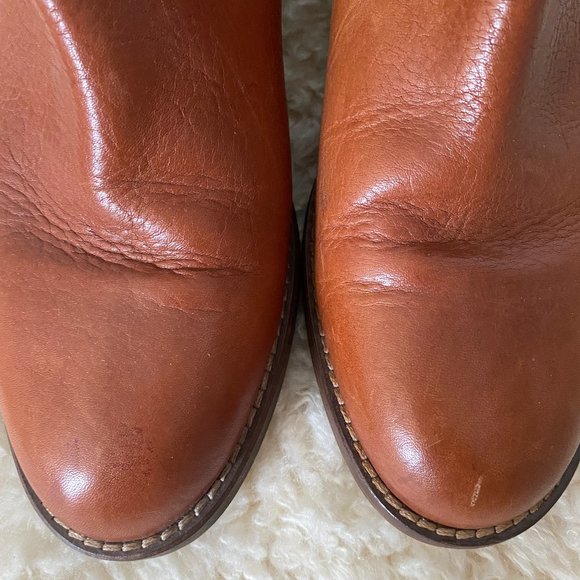 Madewell Brown Leather Ankle Boots - Picture 4 of 6